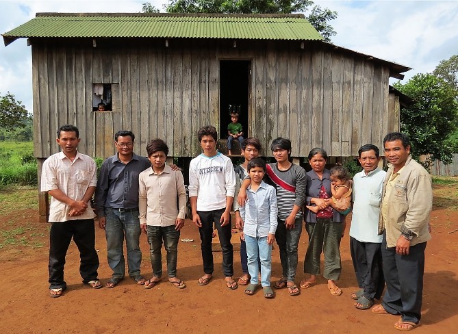 A typical modest dormitory in Mondulkiri – this is the boys’ one